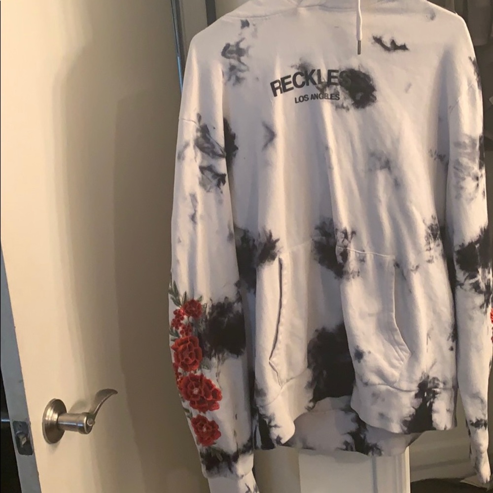 Black & white young and reckless hoodie